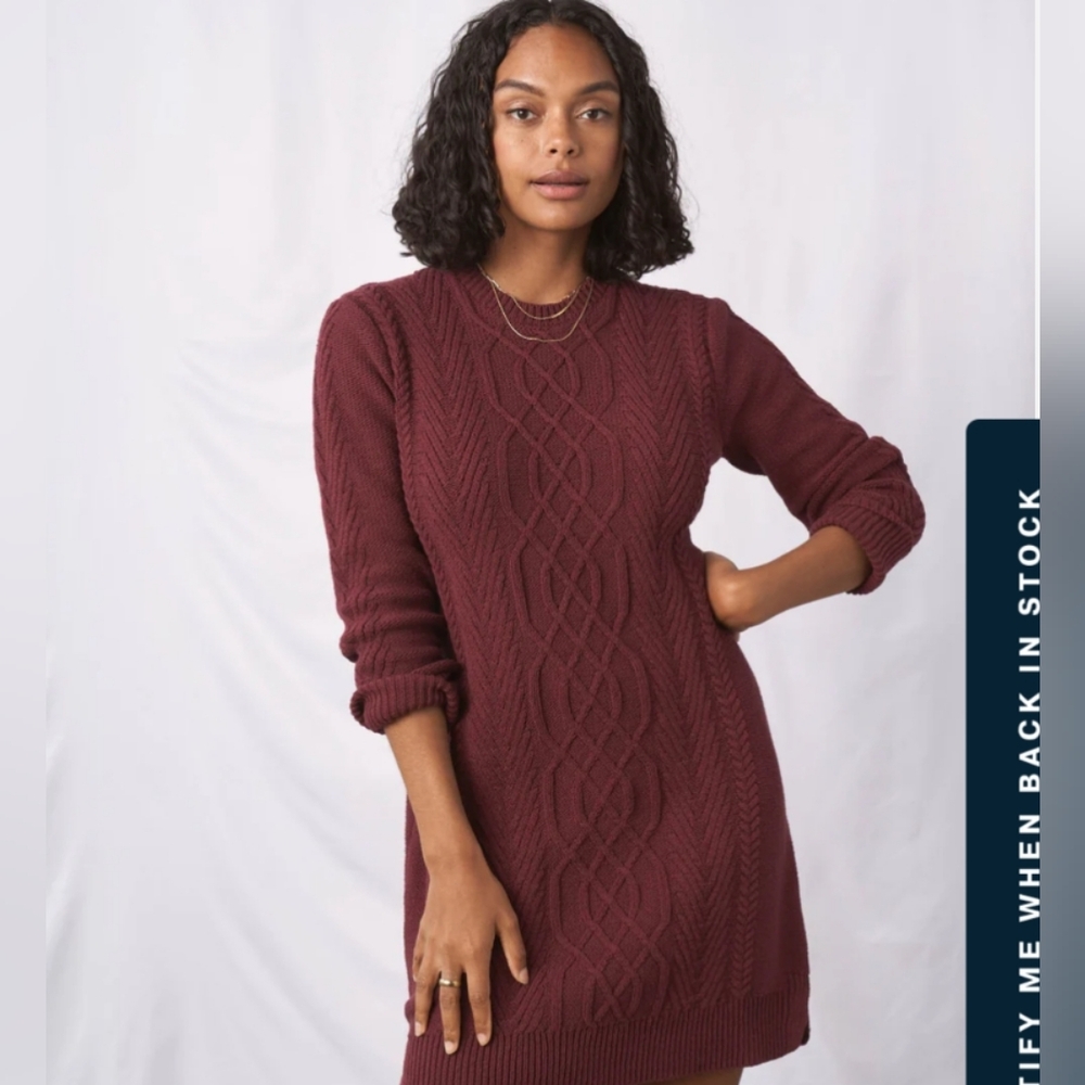 Tie Back Sweater Dress